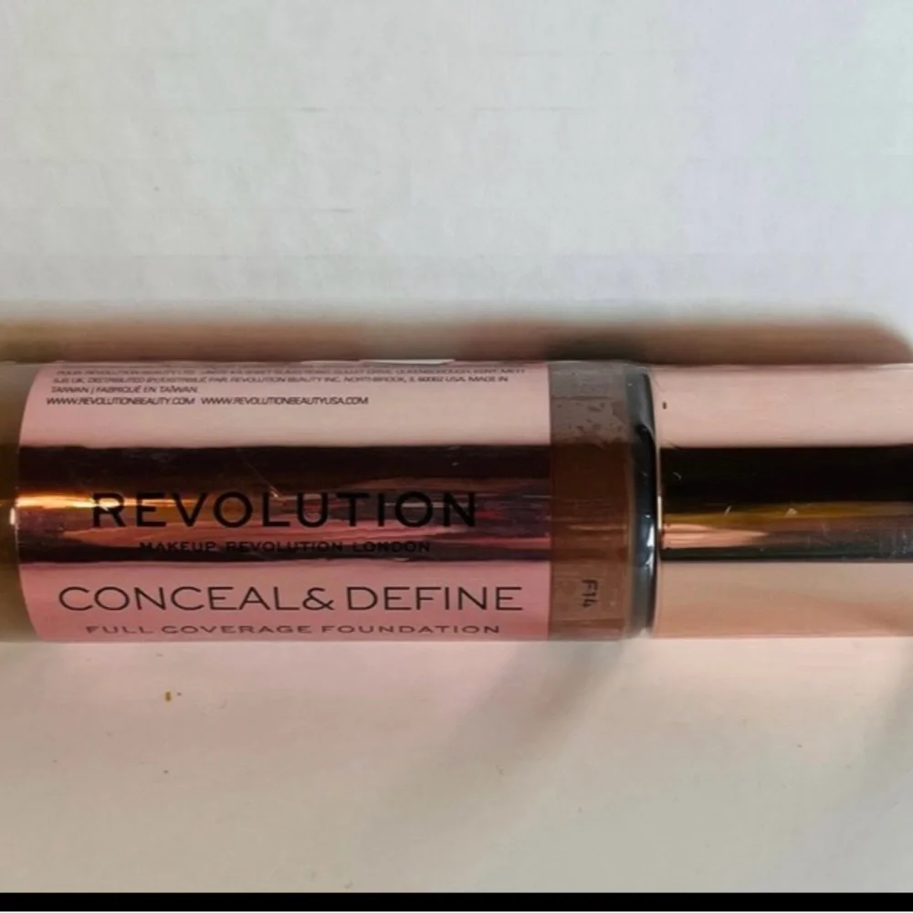 Revolution Makeup F14 Conceal $ Define Full Coverage Foundation .8oz